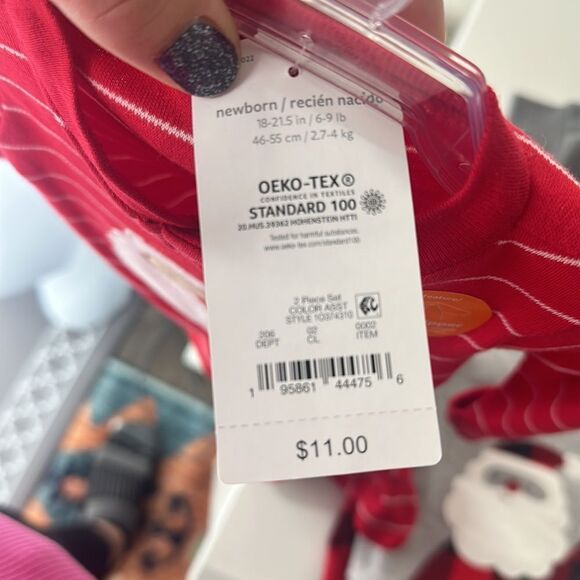 Just One You by CARTERS NWT Santa 2 ok Bundle Sz Newborn - Picture 11 of 13